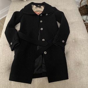 Burberry Rushfield wool blend mid length coat good condition size 2